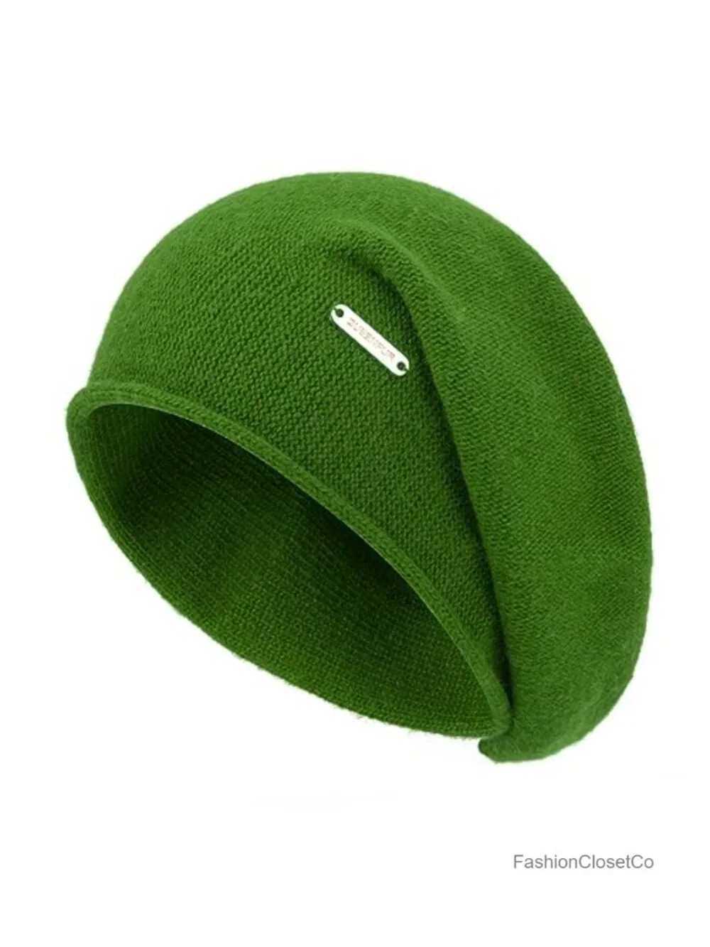 Cashmere Wool Blend Slouchy Beanie Hat for Women Knitted Ski Cap